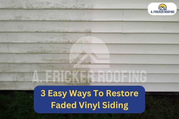 3 Easy Ways To Restore Faded Vinyl Siding